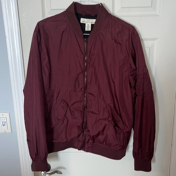 Magenta Bomber Jacket Size Large - Picture 1 of 3